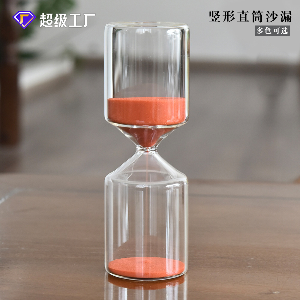 Reloj de Arena Cilíndrico de Vidrio 5 15 30 Minutos de Vidrio de Borosilicato Alto