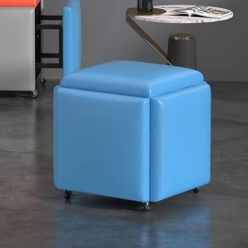 Nórdico multifuncional taburete de sofá Rubik 5 en 1 taburete bajo taburete de cambio de zapatos casero taburete red taburete de mesa de té sala de estar