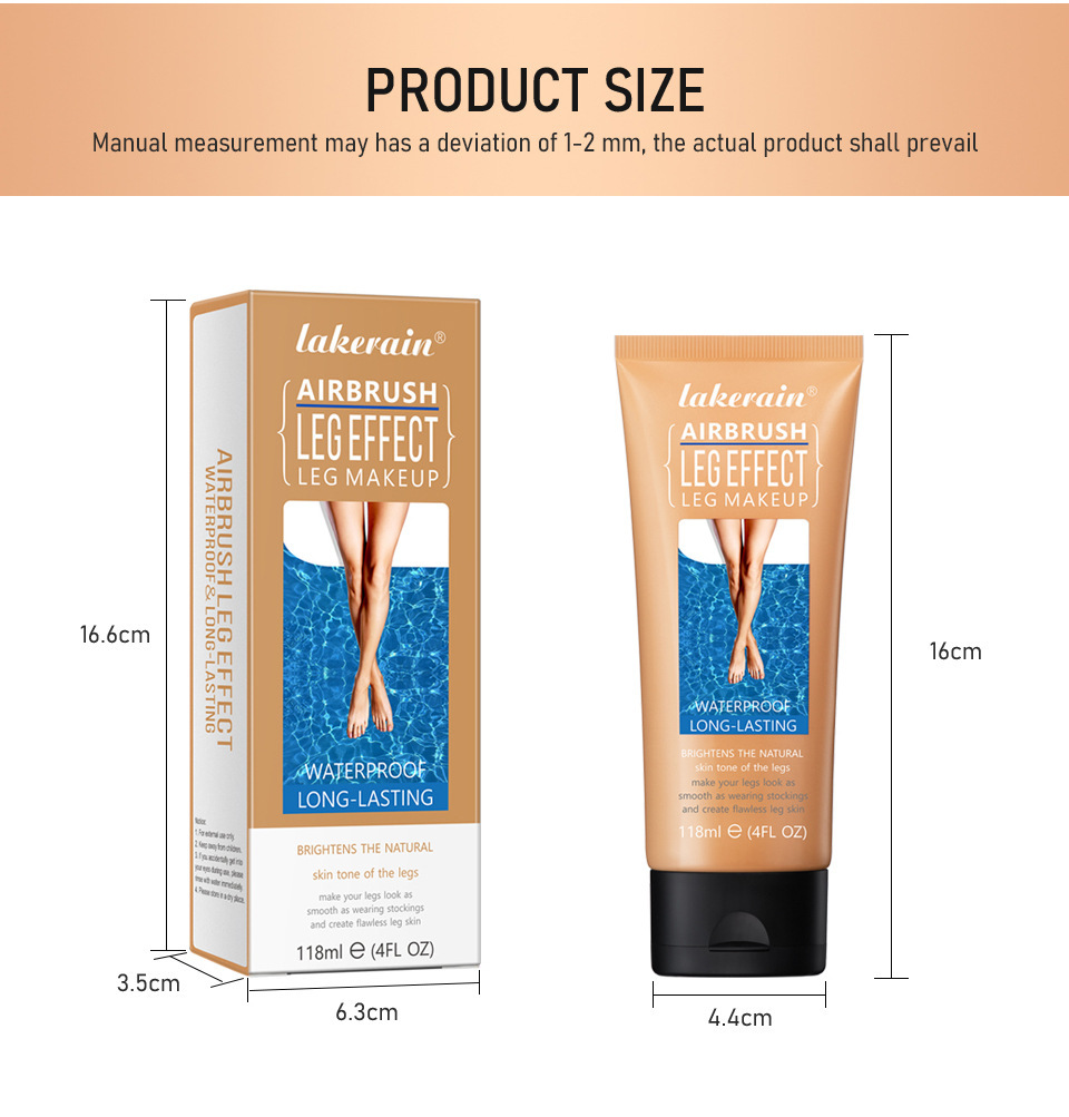 Cross-border lakerain LEG MAKEUP, golden-brown skin tone, leg highlights, leg makeup undefined