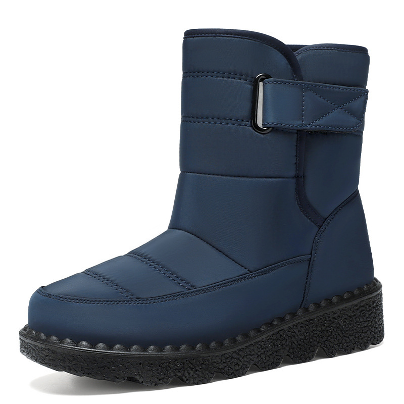 Botas de algodón invierno nuevo estilo más terciopelo grueso zapatos de algodón de caña alta viajes al aire libre botas de nieve comercio exterior botas de mujer de gran tamaño