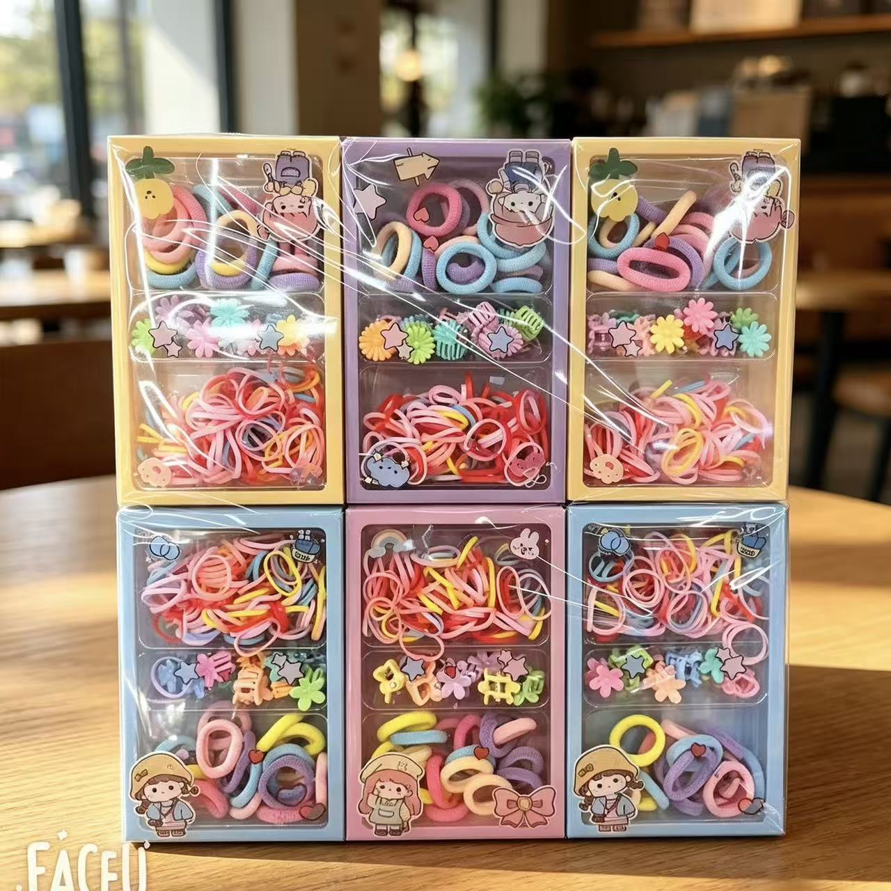 Mini Pinzas para Cabello de Niños de Plástico en Caja para Flequillo