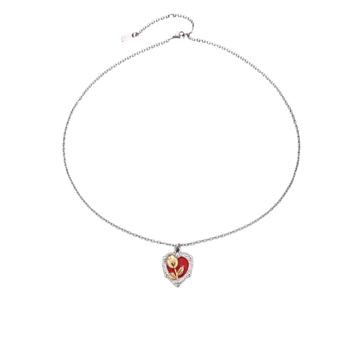 Collar de acero inoxidable de lujo ligero y nicho, collar de acero inoxidable de titanio de venta caliente transfronteriza no desvanecerse