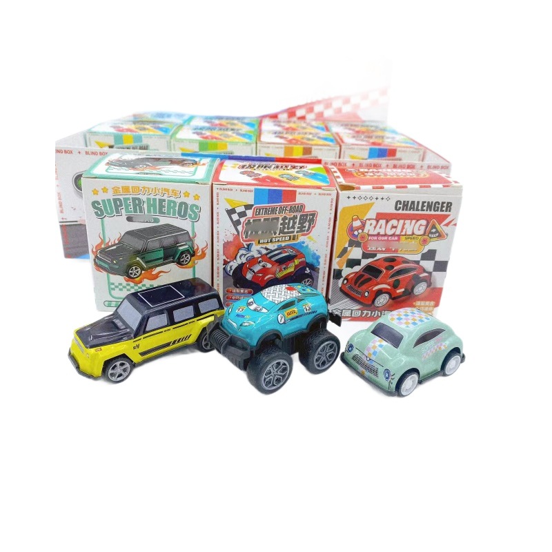 Coches de metales pequeños coches de juguetes para niños coches de caja ciega mini simulador de vehículos todoterreno al por mayor 2 yuanes