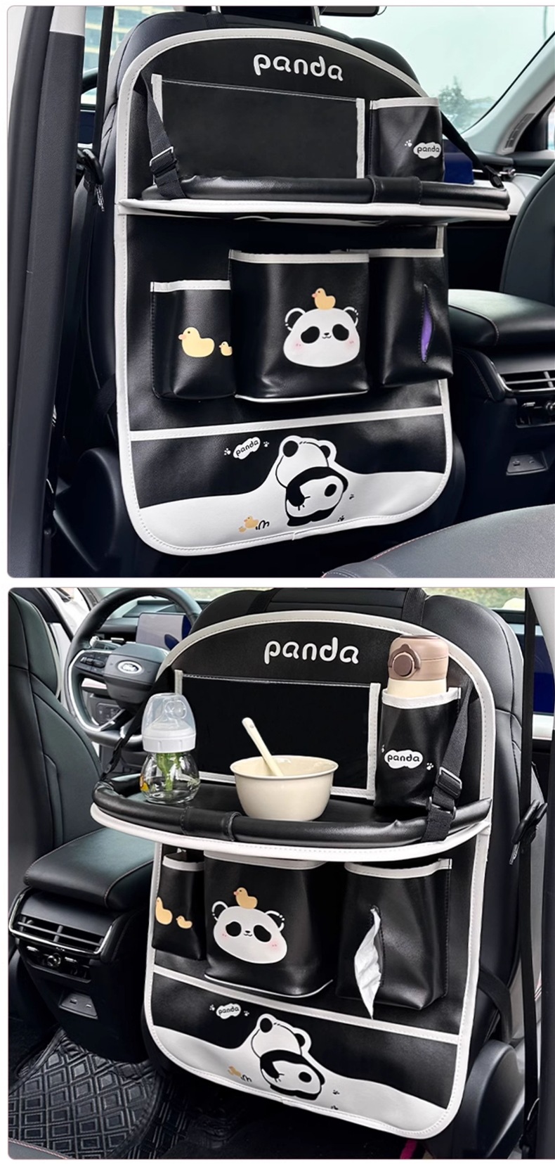 Car Seat Back Organizer Storage Bag Hanging Bag Car Rear Seat Small Table Dining Table Multifunctional Storage Bag