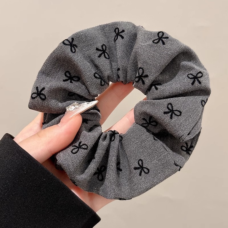 Dulce de alto nivel, anillo de cabello de intestino grueso, cordón de cabello de cola de caballo baja coreana, cordón de cabello grande, delicado, adornamiento de cabello de princesa de alto valor