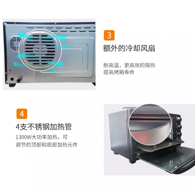KE28 gran capacidad nuevo CE automático multi-función visual sin aceite de aire freidora eléctrica horno hogar inteligente