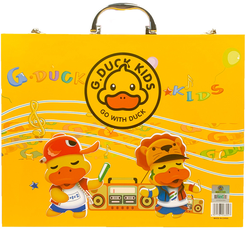 Harrow G.DUCK pequeño traje de pincel amarillo pluma de acuarela pintura para niños pequeño PATO amarillo juego de pinceles de 67 piezas