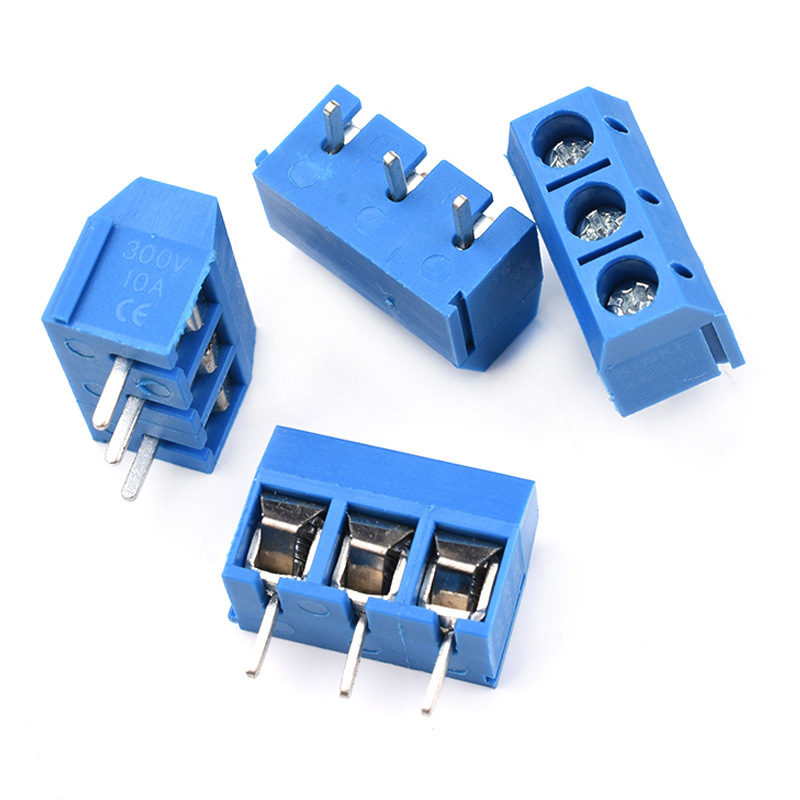 Kf301一字十字青2p 3p 5.0mm pcb端子12a 300vは銅をつなぎ合わせることができます。