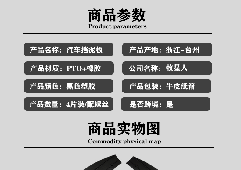 Applicable to Volkswagen ID. 4 Fender ID. 3 id. 4 Electric car mudguard auto parts tire supplies change