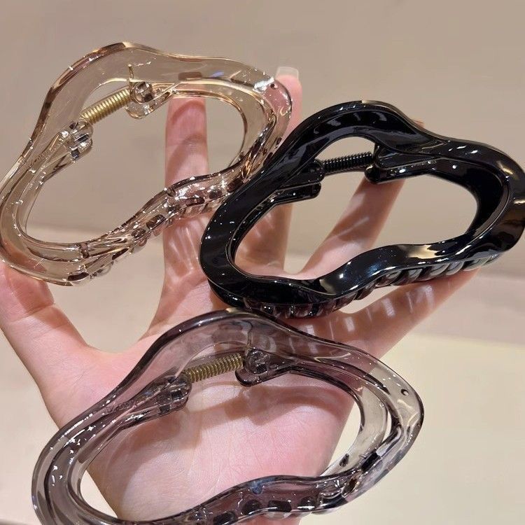 高級クラウド大型サメクリップヘッドドレス気質ヘアクリップ女性用ヘアクリップ後頭部クリップサメクリップLサイズ|undefined
