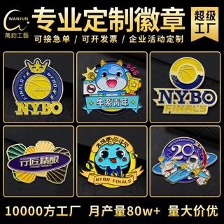卡通人物胸针定制动漫徽章定做勋章胸针公司学校社团订做篮球徽章