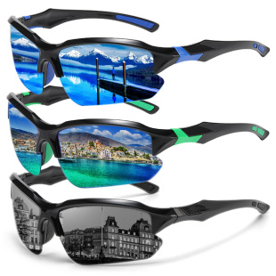 Cross -border outdoor European and American trend cool fashion sports glasses night vision shock driving riding sunglasses 861