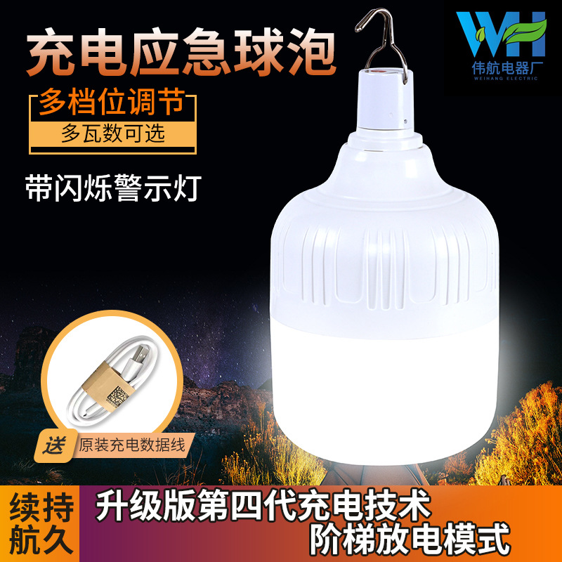 USB rechargeable light bulb power failur...