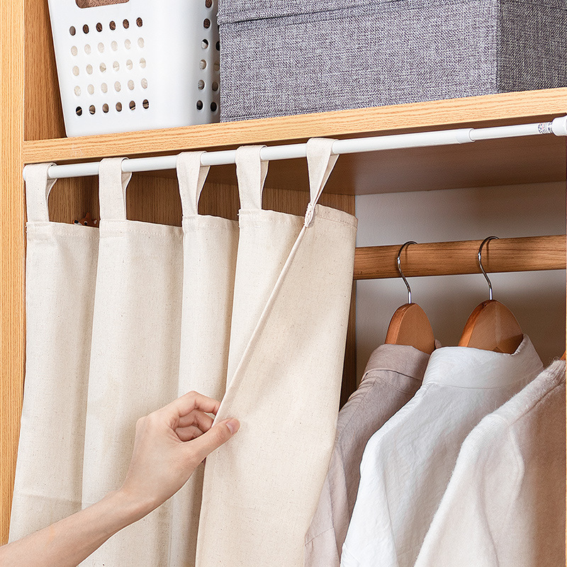 estilo japonés sin perforación barra telescópico lavabo inferior almacenamiento de artículos barra de soporte estante armario barra de ropa barra de cortina de baño barra de soporte