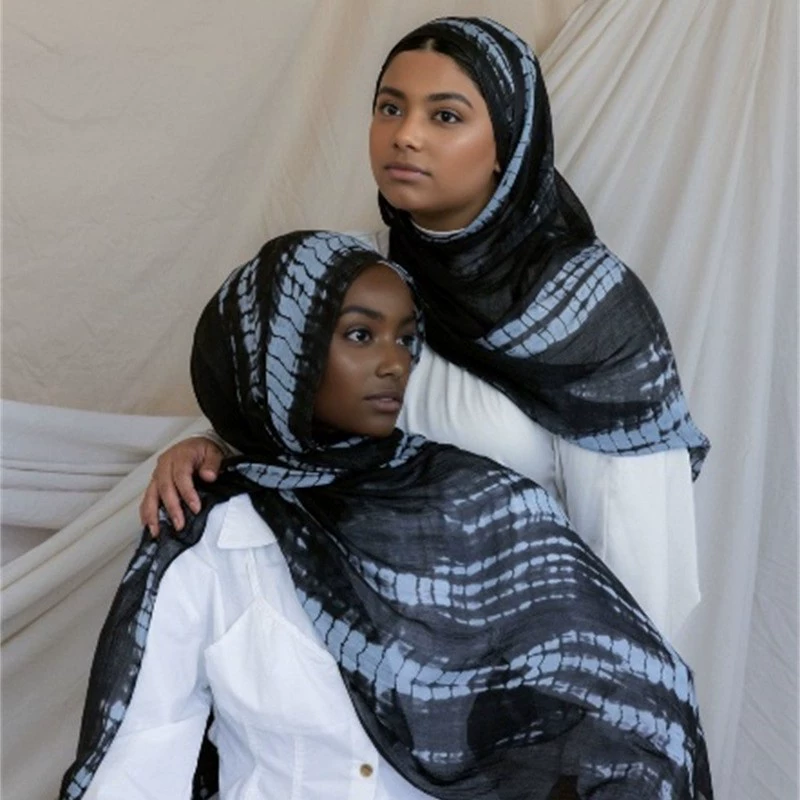(Cross-border trading), watercolour, Arabic scarf, polyester