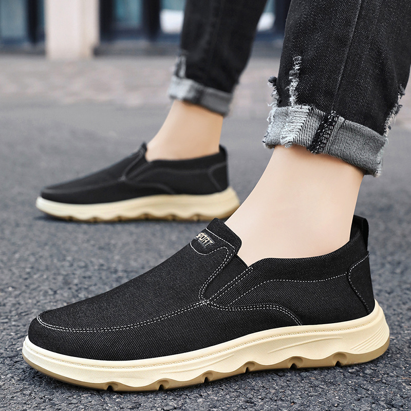 Zapatos de hombre, zapatos casuales, primavera, pies transpirables y no apestosos, viejos zapatos de tela de Beijing, zapatos cómodos de suela suave para hombre, zapatos de papá al por mayor