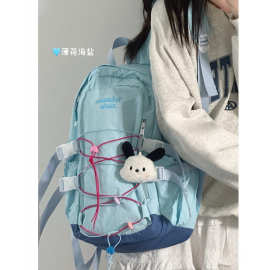 书包女初中生韩版ins高颜值大容量高中双肩包大学生户外登山背包
