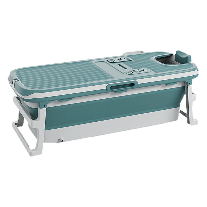 Cubo de baño plegable adulto baño cubo hogar cubo baño espesado cuerpo completo de plástico adulto bañera grande bañera