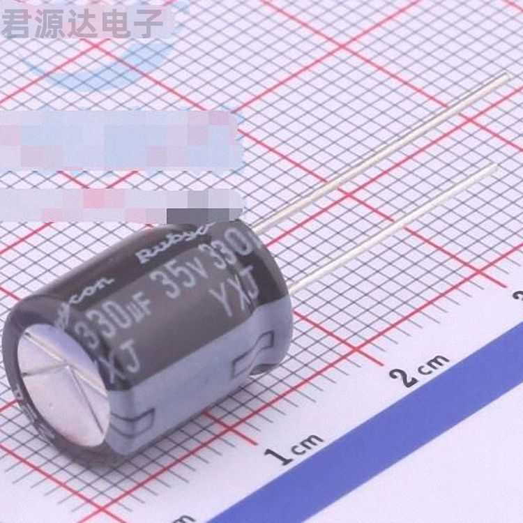 35YXJ330M10X12.5描述330uF 35V电解电容器