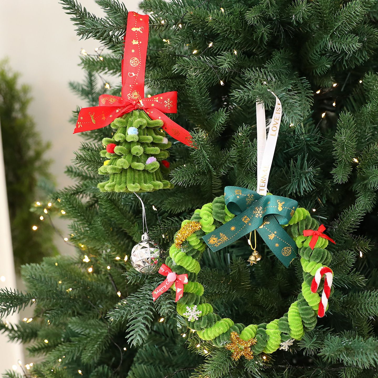 Shengyuan nuevo torsión mini decoración de árbol de Navidad DIY decoración de árbol de Navidad de escritorio pequeño para el hogar