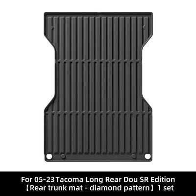 Tacoma Tacoma Car Floor | Modelə uyğun ayaqaltı - 05-23-toyota-taterma-tacoma-long-rear-bucket-sr-version-6inch-diamond-pattern