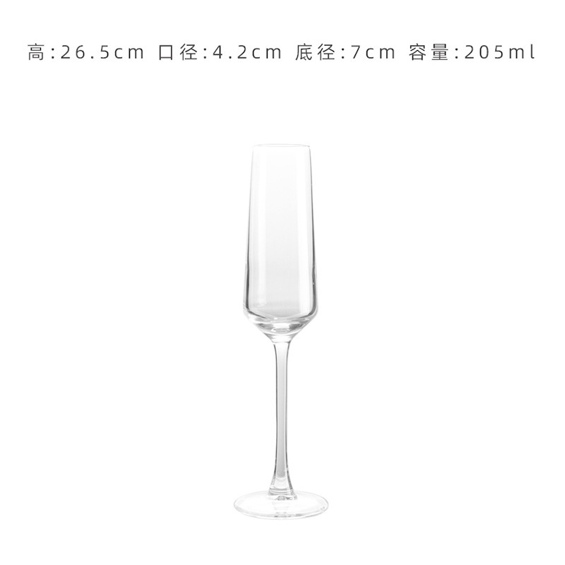 Vidrio de cristal burbujeante taza de vino alto pie taza de champán taza de vidrio fábrica directa taza de vino blanco taza de cóctel