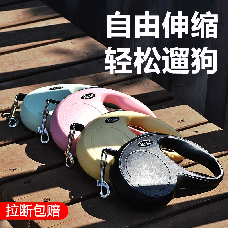 Поводок для собак, автоматическая выдвижная веревка для выгула собак, цепочка для больших, средних и маленьких собак, товары для домашних животных Тедди Корги