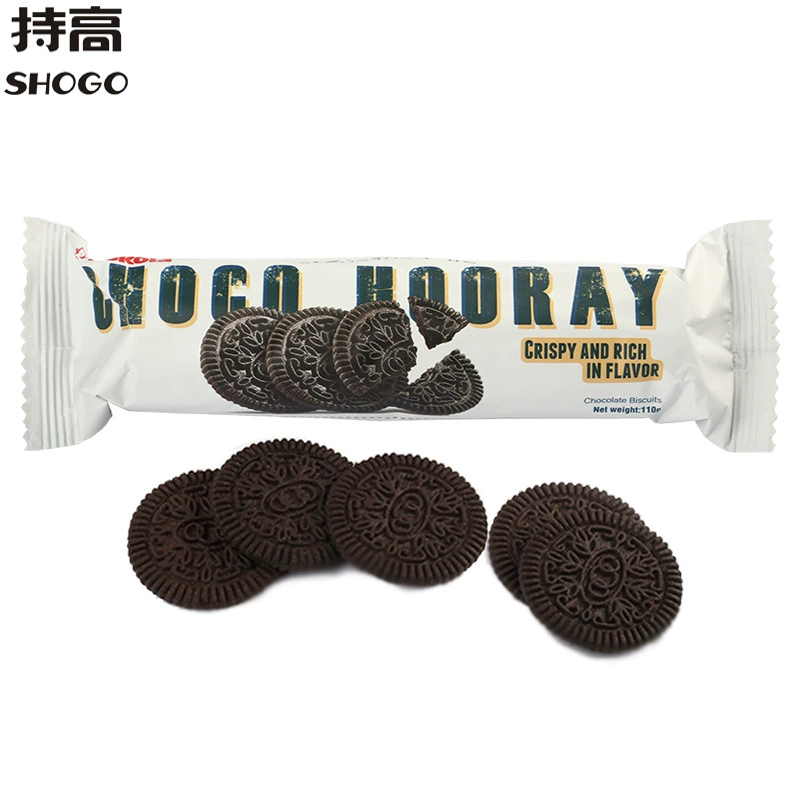 Индонезийские импортные печенья Roda со вкусом шоколада без начинки, какао, маленькие черные круглые печенья, измельченные запеченные закуски