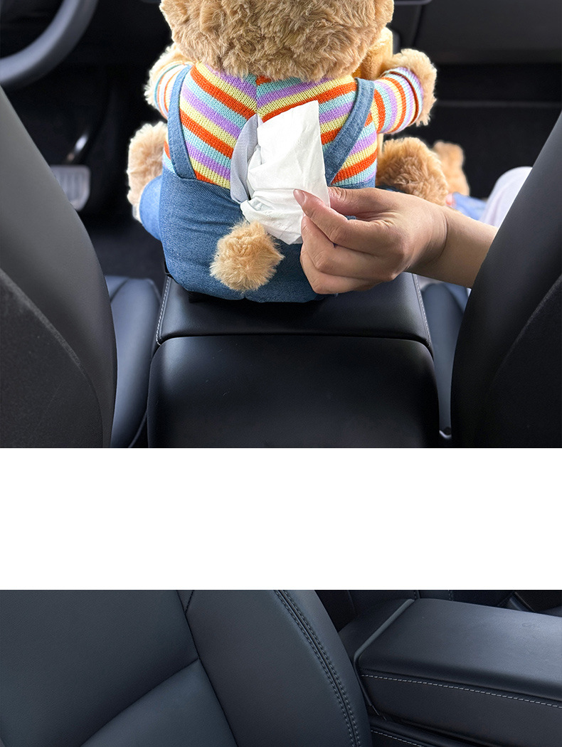Car Tissue Box and Trash Can Two-In-One Car Umbrella Storage Artifact Waterproof and Cute Car Tissue Box