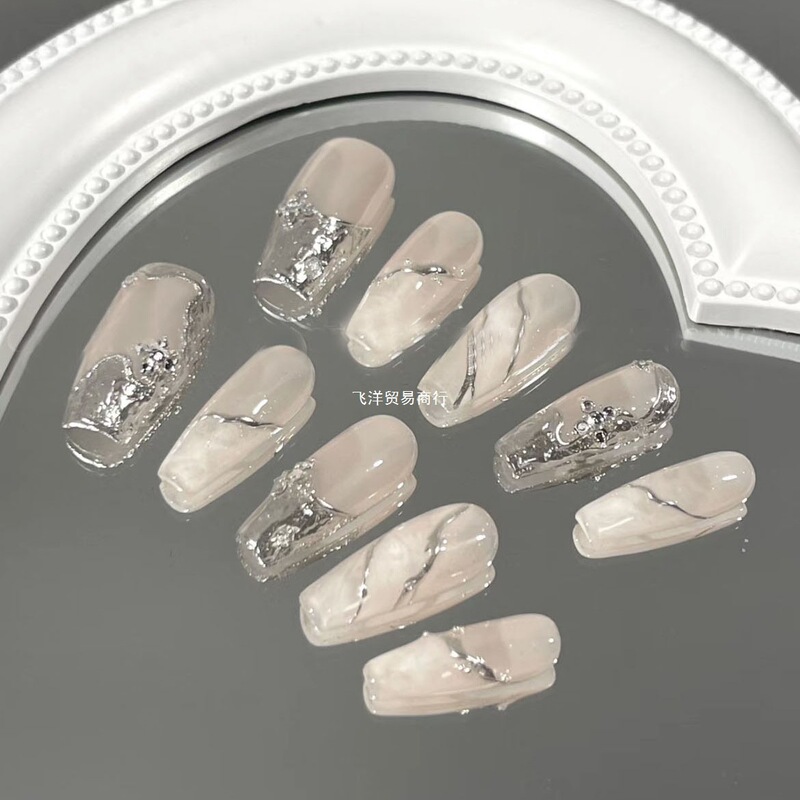 Moonlight Treasure Box Manicure Super Beautiful Handmade Wearable Manicure Magic Mirror Powder Removable Fake Nails Wearable Nails 326 Moonlight Treasure Box Manicure Super Beautiful Handmade Wearable Manicure Magic Mirror Powder Removable Fake Nails Wearable Nails 326