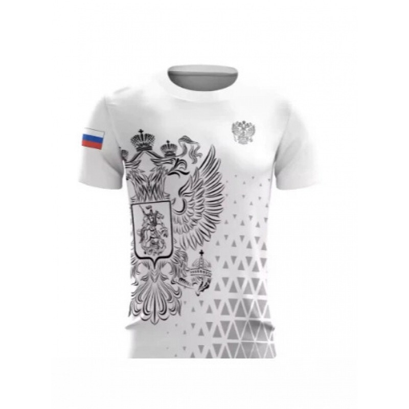Russian Men's 3Dt T-Shirt Russian Flag Short Sleeve Quick-Drying Breathable T-Shirt Summer Casual Outdoor Sportswear
