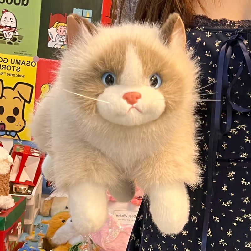 仿真布偶猫咪玩偶会叫毛绒玩具公仔睡觉抱枕安抚娃娃女生生日礼物|undefined
