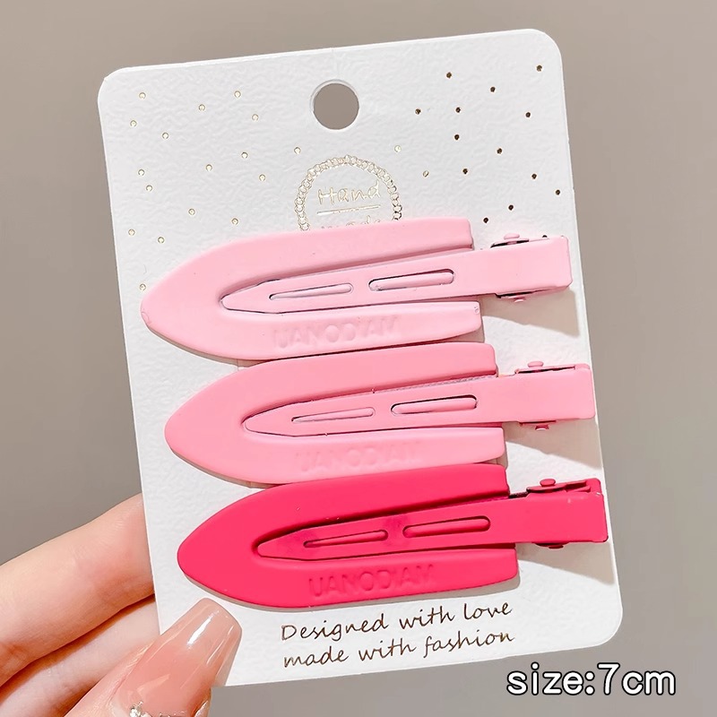 Rosa horquilla femenina 2024 Nueva horquilla BB clip frente flequillos laterales horquilla rota lindo clip de dopamina otoño