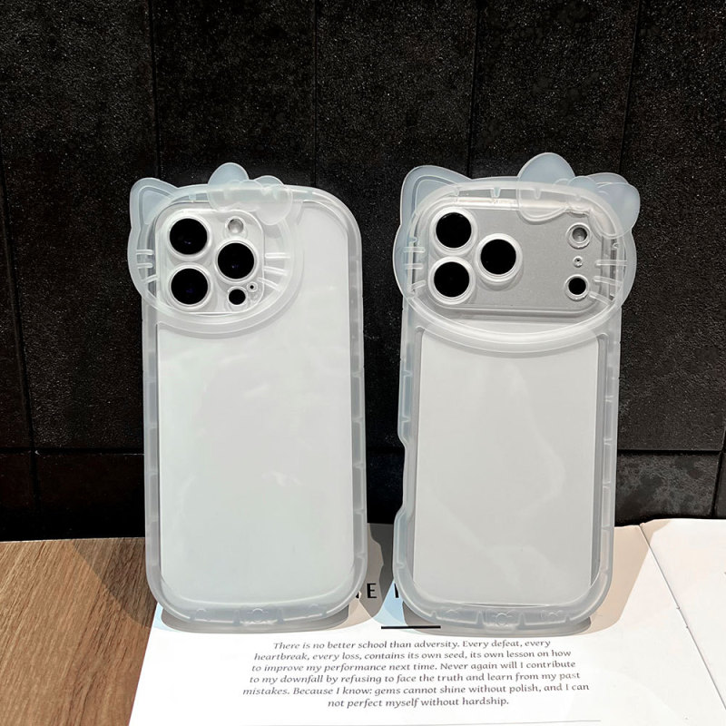 3D Stereo Cat Ear Magnetic Phone Case Suitable for iPhone 17Promax Apple 16 Transparent Anti-Fall Protective Case 15 3D Stereo Cat Ear Magnetic Phone Case Suitable for iPhone 17Promax Apple 16 Transparent Anti-Fall Protective Case 15