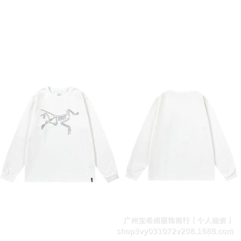跨境新款鸟家ARC秋季圆领宽松运动休闲男女同款百搭T桖一件代发|undefined