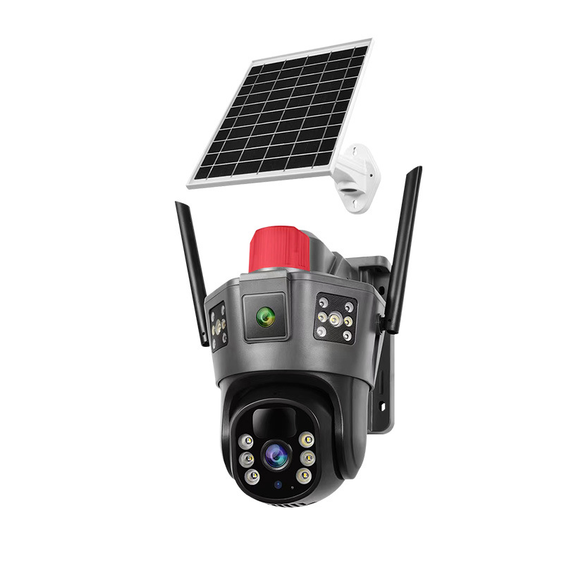 Cámara solar 4G al aire libre 0 factura de electricidad 360 ° de monitoreo remoto HD Night Vision Monitor Huerto