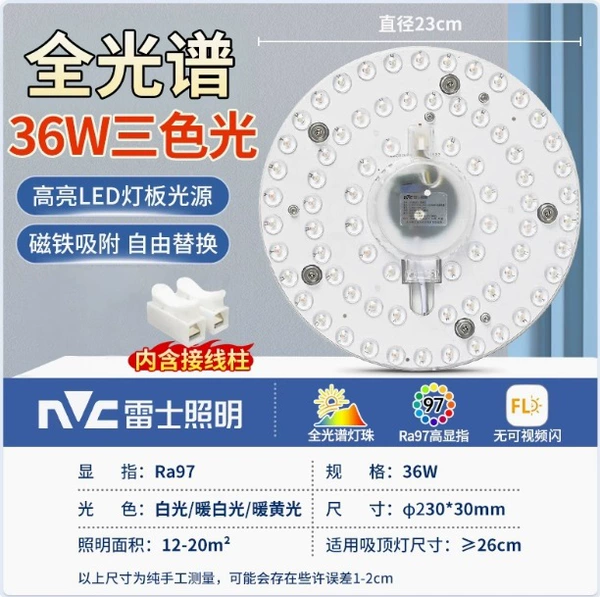 【Upgrade RA97 full spectrum】36W three-color light