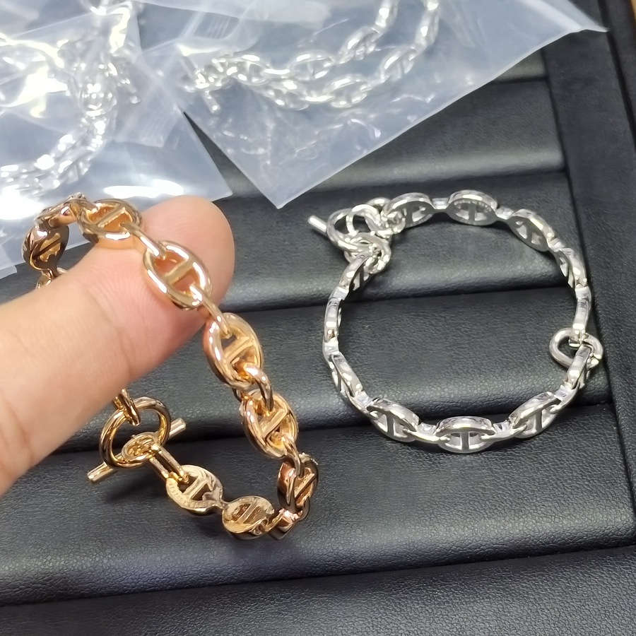 H Pig Nose Opening Bracelet Women's Light Luxury Niche All-match Elegant Couple Men's Bracelet Gift Bracelet for Friends