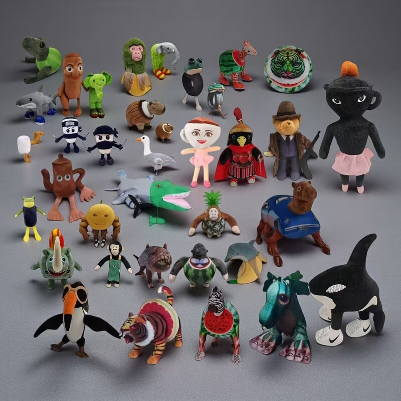 Cross-Border New Product Tung Tung Sahur Shark Mountains and Seas Spoof Plush Toy Doll