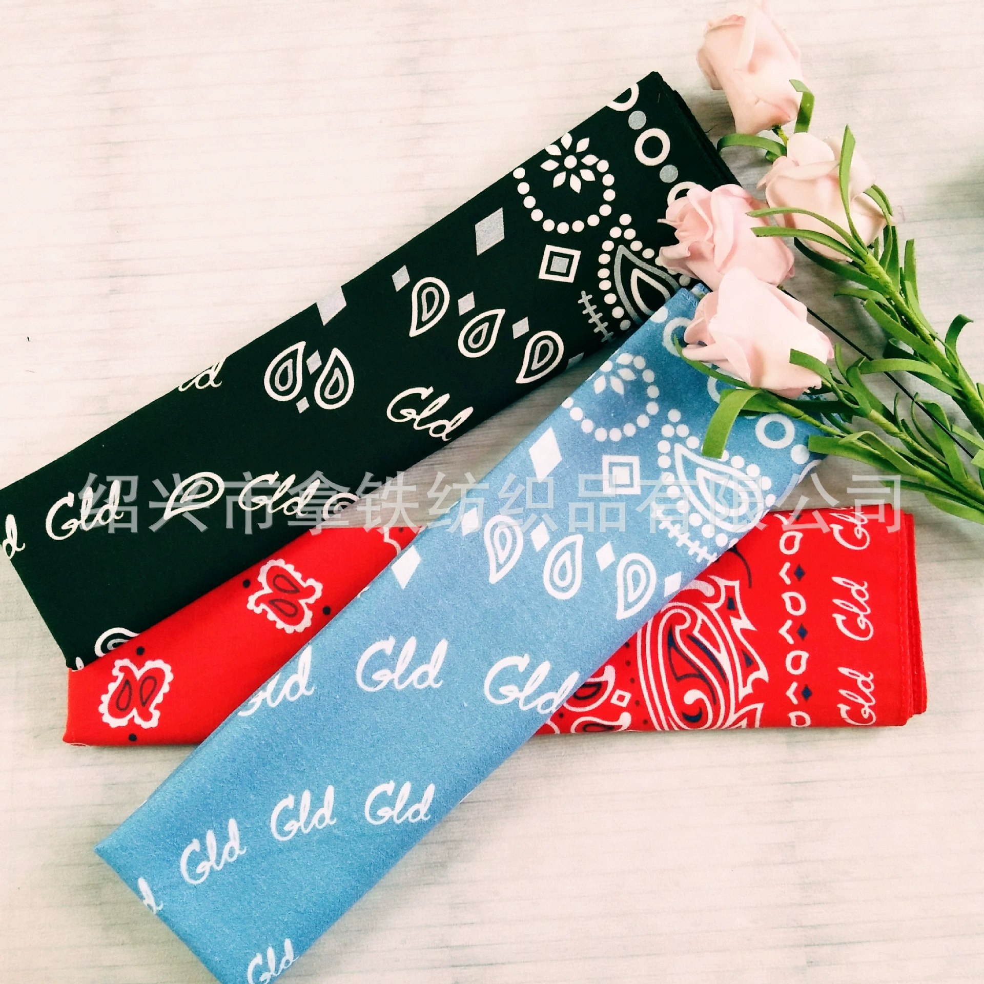 Шарф для активного отдыха из чистого хлопка с двусторонним принтом, бандана из полиэстера с цветочным узором кешью, квадратный шарф в стиле хип-хоп