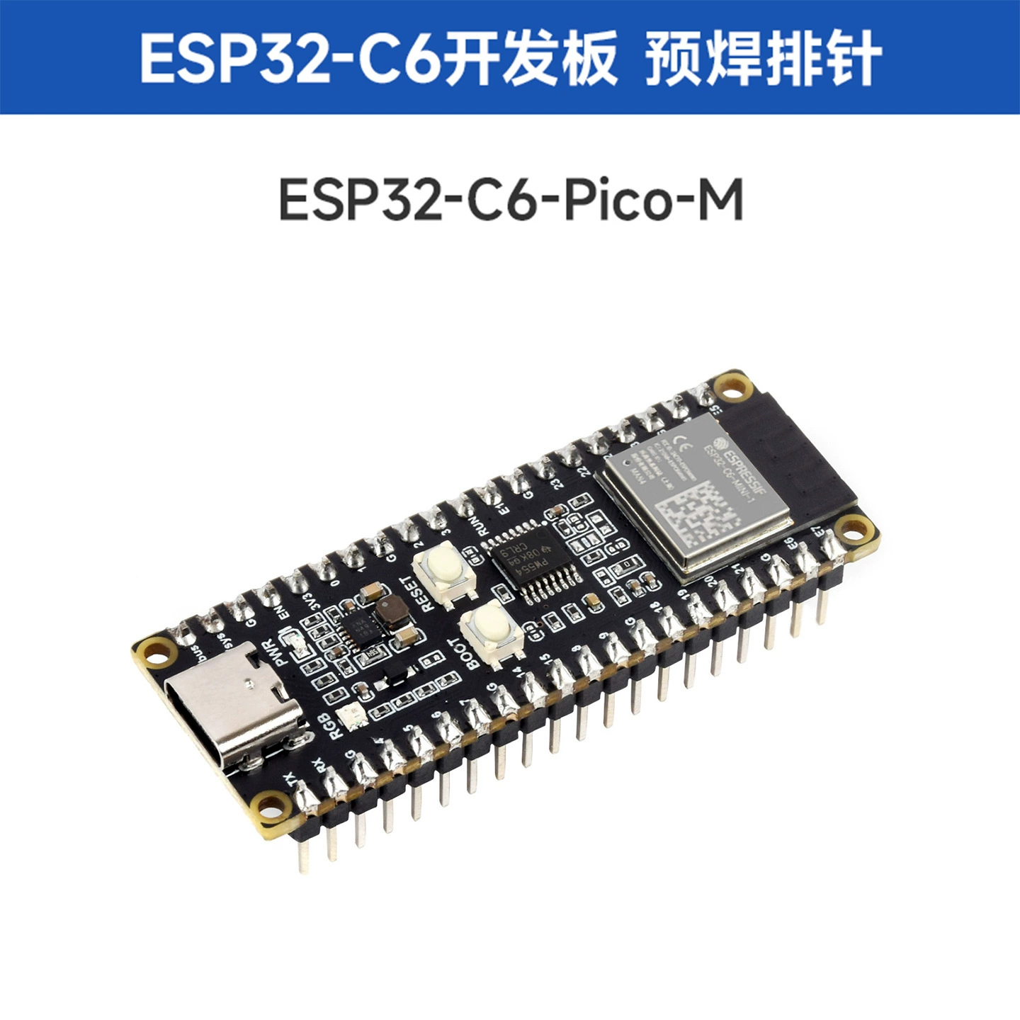 ESP32-C6 microcontroller WiFi 6 development board 160MHz processor ESP32-C6-MINI-1 module
