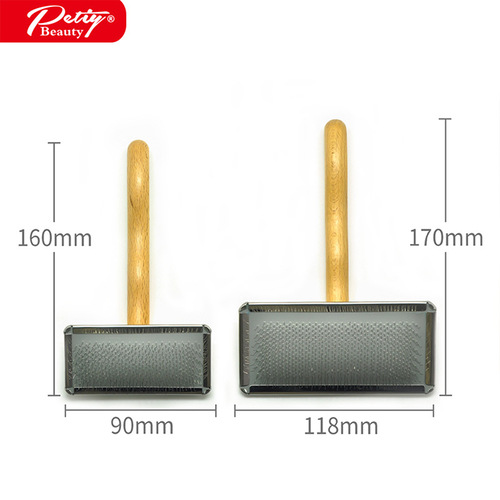 Baoli Export pet comb, needle comb, long-haired dog and cat comb, knot comb, beech crank steel plate comb, 10 pieces 99