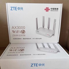 中兴E2638路由器AX3000联通版全千兆WIFI6双频5Gmesh组网家用适用