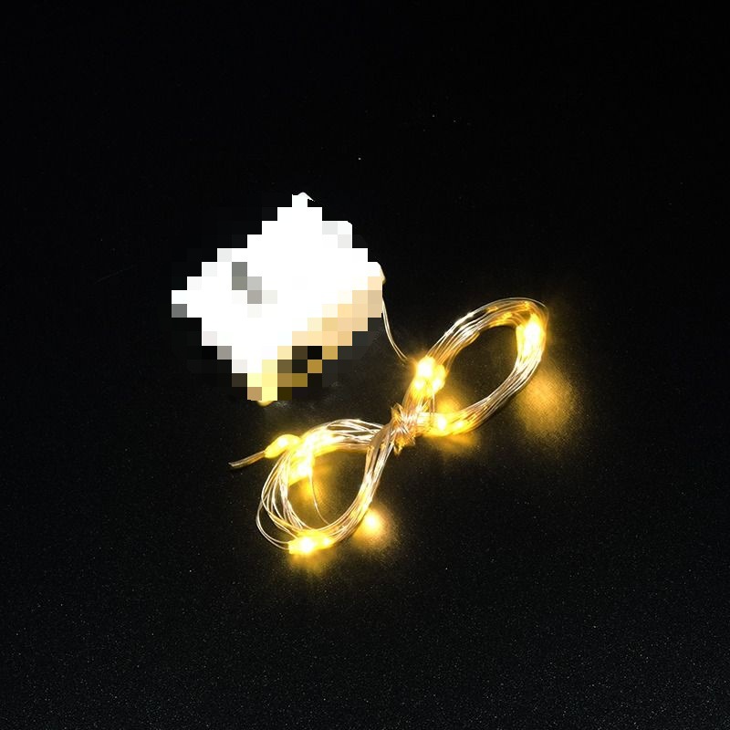 LED 구리 와이어 램프 작은 색깔의 빛 문자열 장식 방 창조적 인 꽃다발 크리스마스 선물 상자 버튼 구리 와이어 램프 파티 안뜰