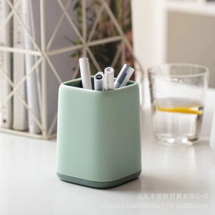 Nordic Two-Color Splicing Pen Holder Multi-Functional Storage Stationery Pen Barrel Student Makeup Creative Internet Celebrity Wholesale Birthday
