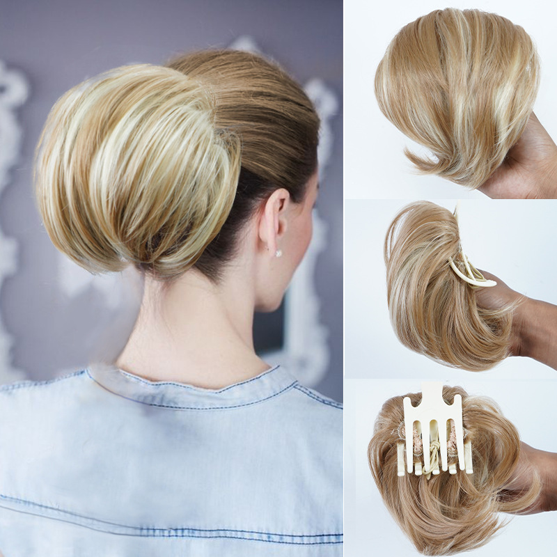 Cabelo sintético novo estilo rabo de cavalo curto encaracolado_voghion.com