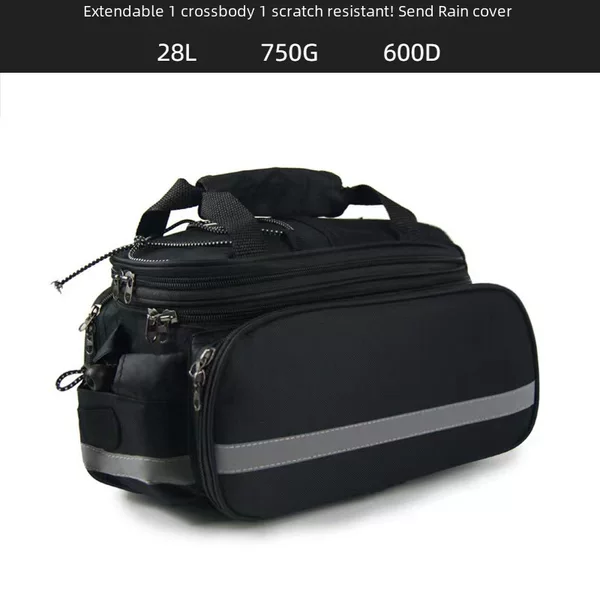 Mountain bike rear shelf bag carrying bag large capacity waterproof long-distance Sichuan-Xizang riding camel bag equipment rear seat bag