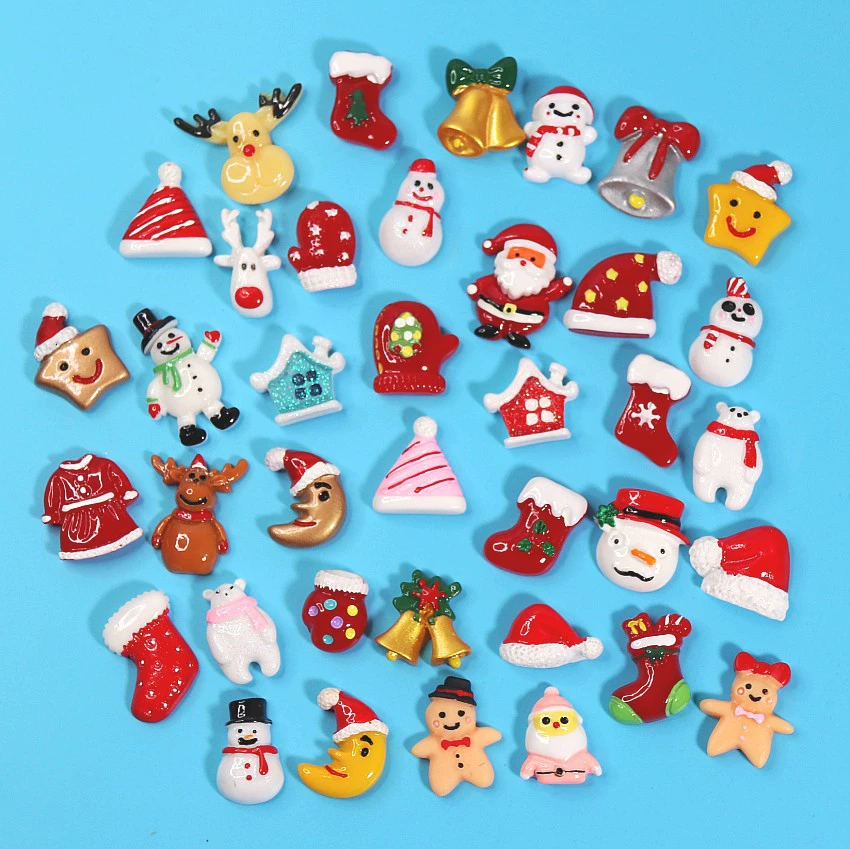 Ого, рождественская смола, благословение мешок Санта-Клаус рождественская елка снеговик носки колокольчики, аксессуары для перчаток