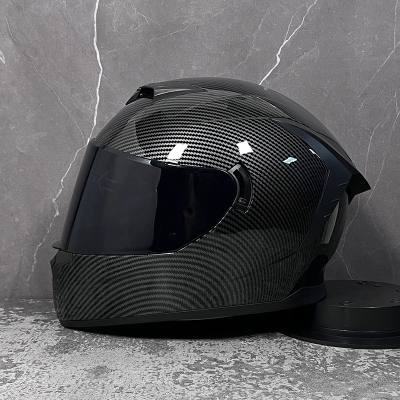 LVS casco de la motocicleta estándar nacional de los hombres y las mujeres del casco completo de doble lente de invierno motocicleta eléctrica Bluetooth cabeza Gris Cuatro Estaciones