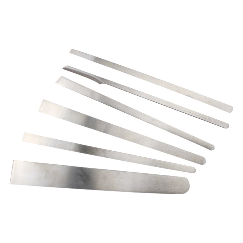 Скребок из нержавеющей стали плоский нож для педикюра косой скребок нож для мозолей омертвевшей кожи нож для ног кутин для ног Набор из трех предметов